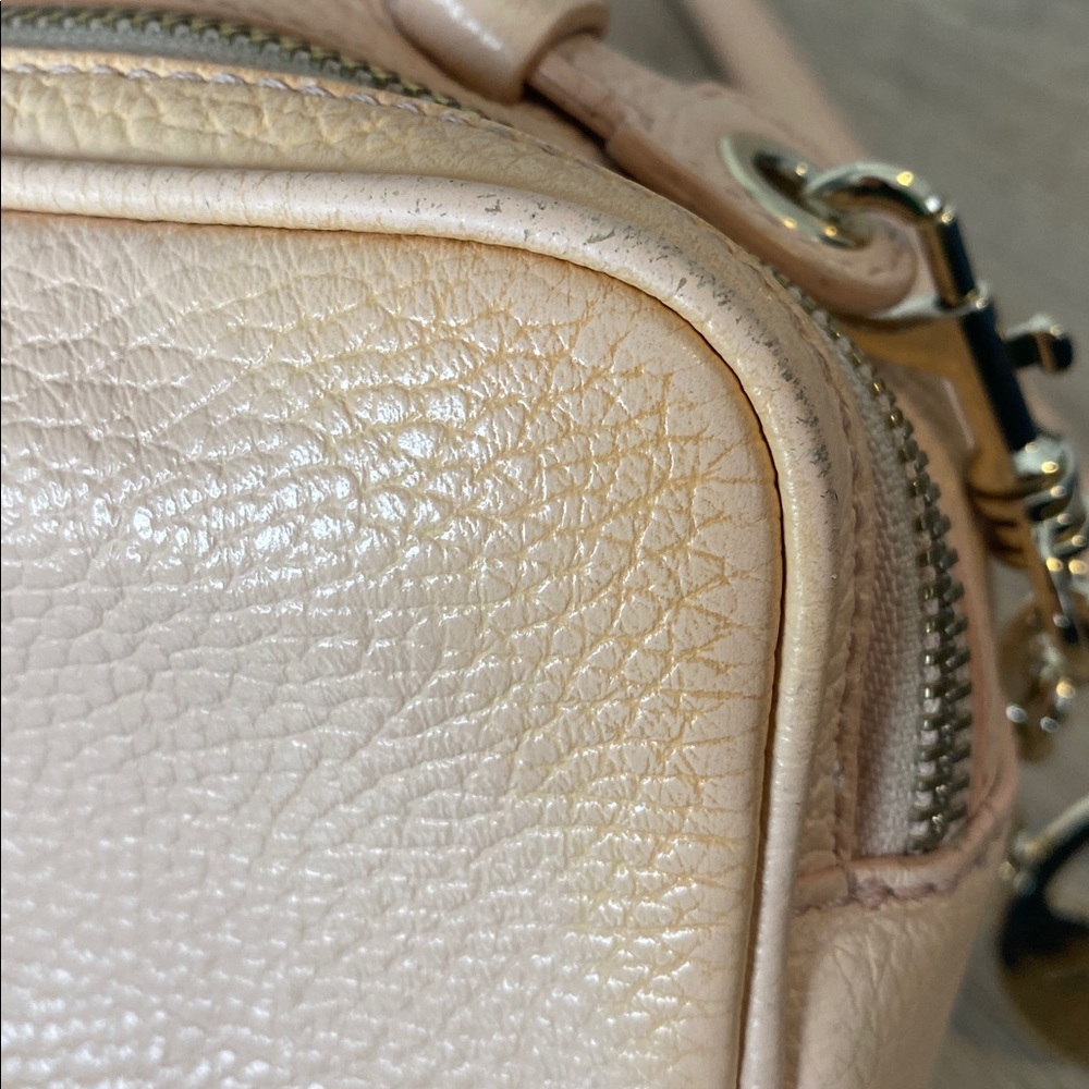 Versace Collection Blush Leather Crossbody Bag - Picture 13 of 14